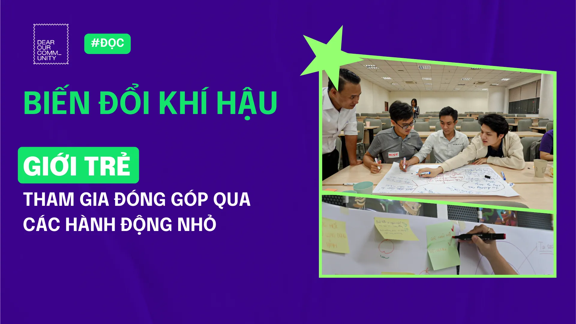 Biến đổi khí hậu (BDKH): Giới trẻ tham gia đóng góp qua những hành động nhỏ