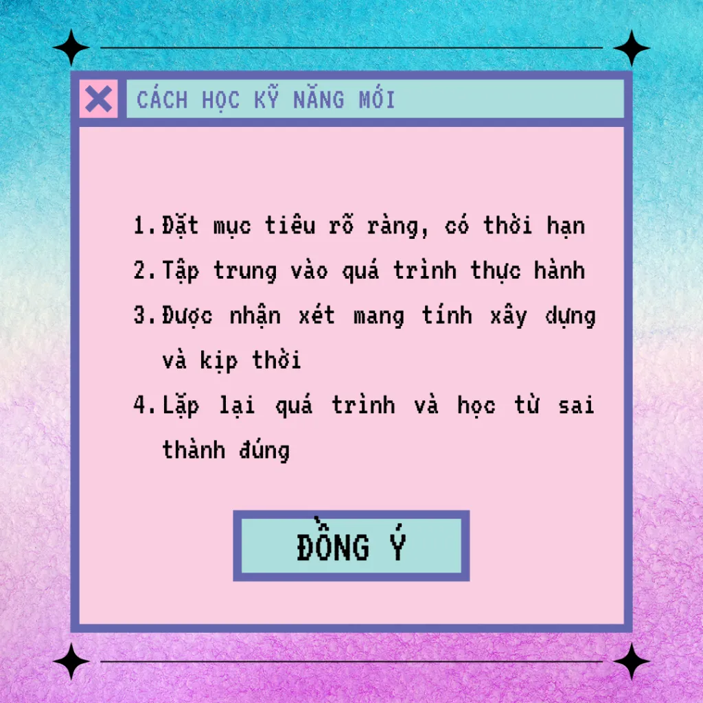Cách học kĩ năng mới