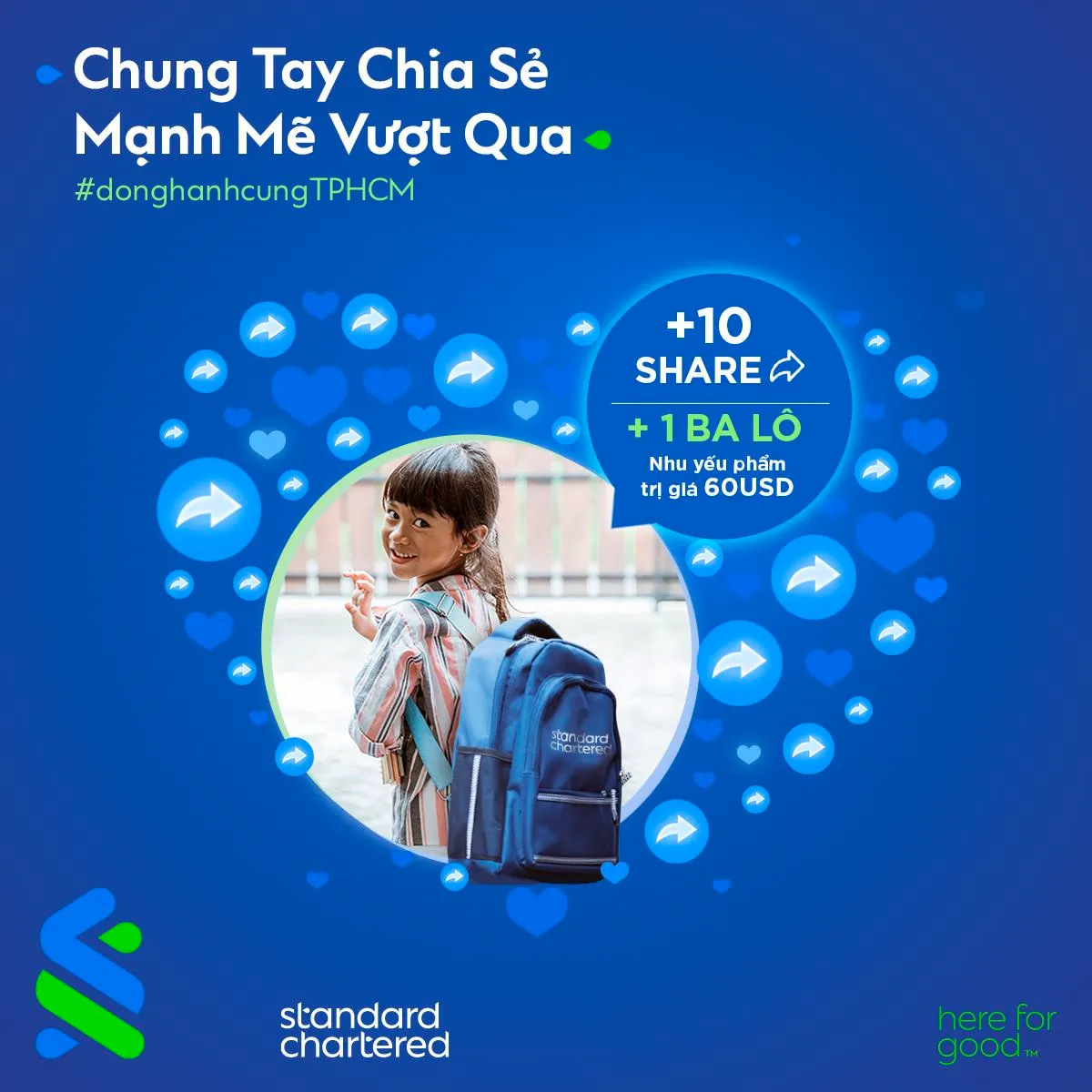 chiến dịch chung tay chia sẻ mạnh mẽ vượt qua