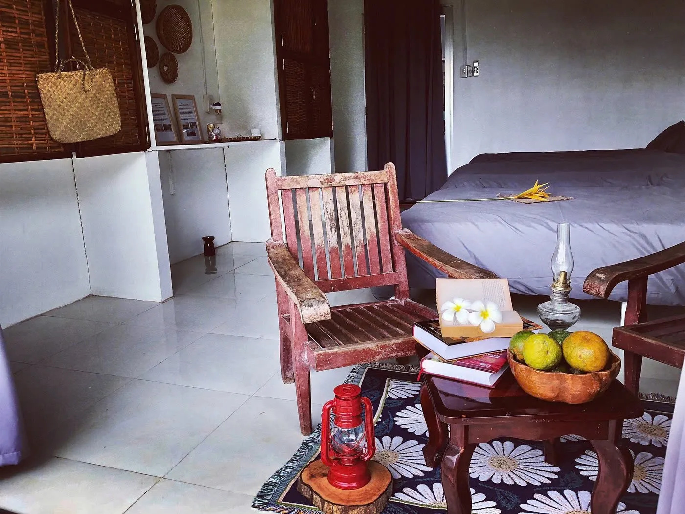 Phòng nghỉ tại Homestay Ngôi nhà Quýt