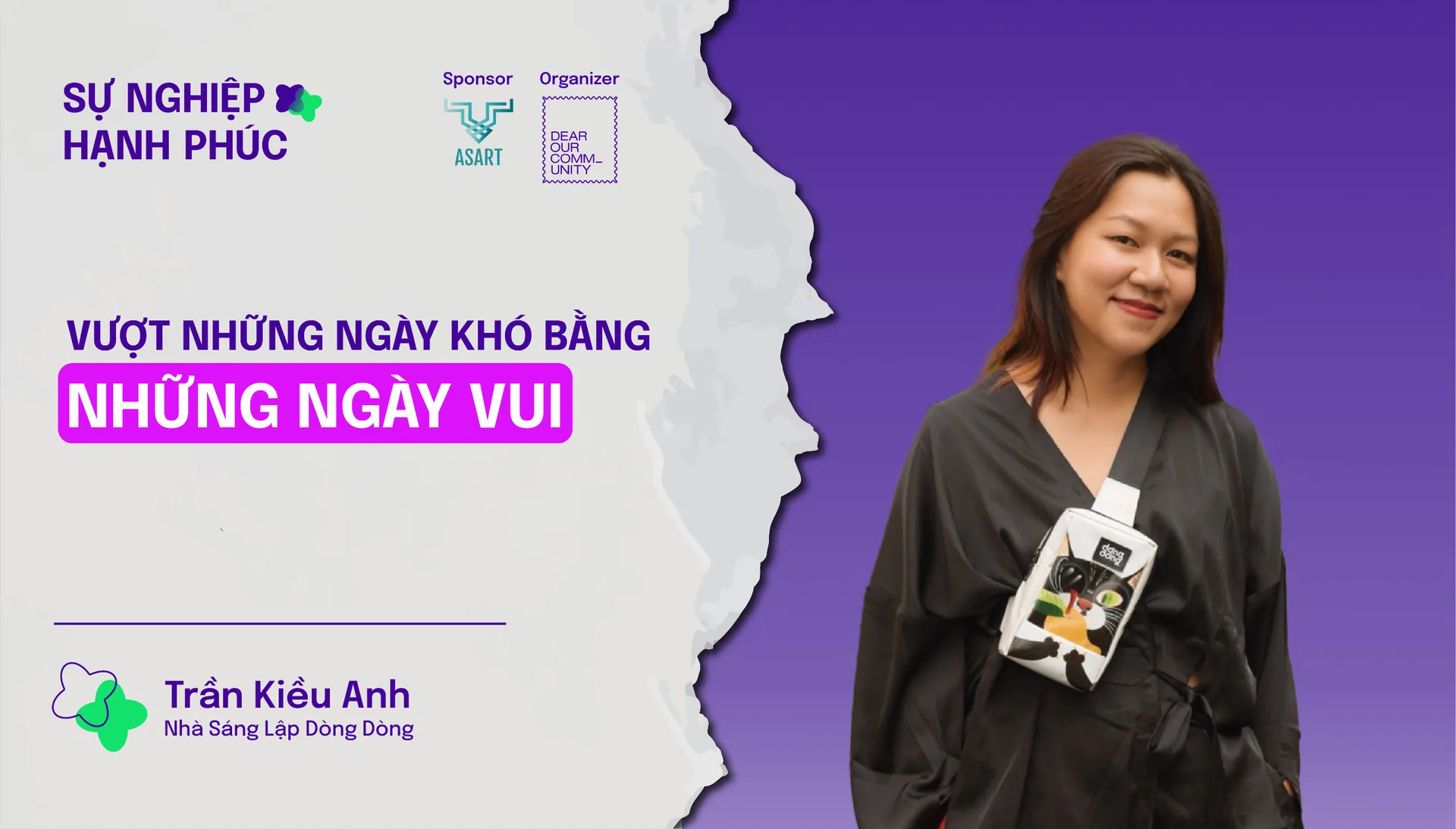 Người phụ nữ đeo túi