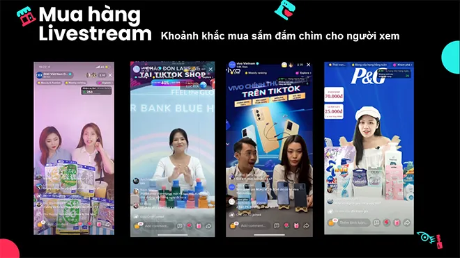 Người livestream bán hàng 