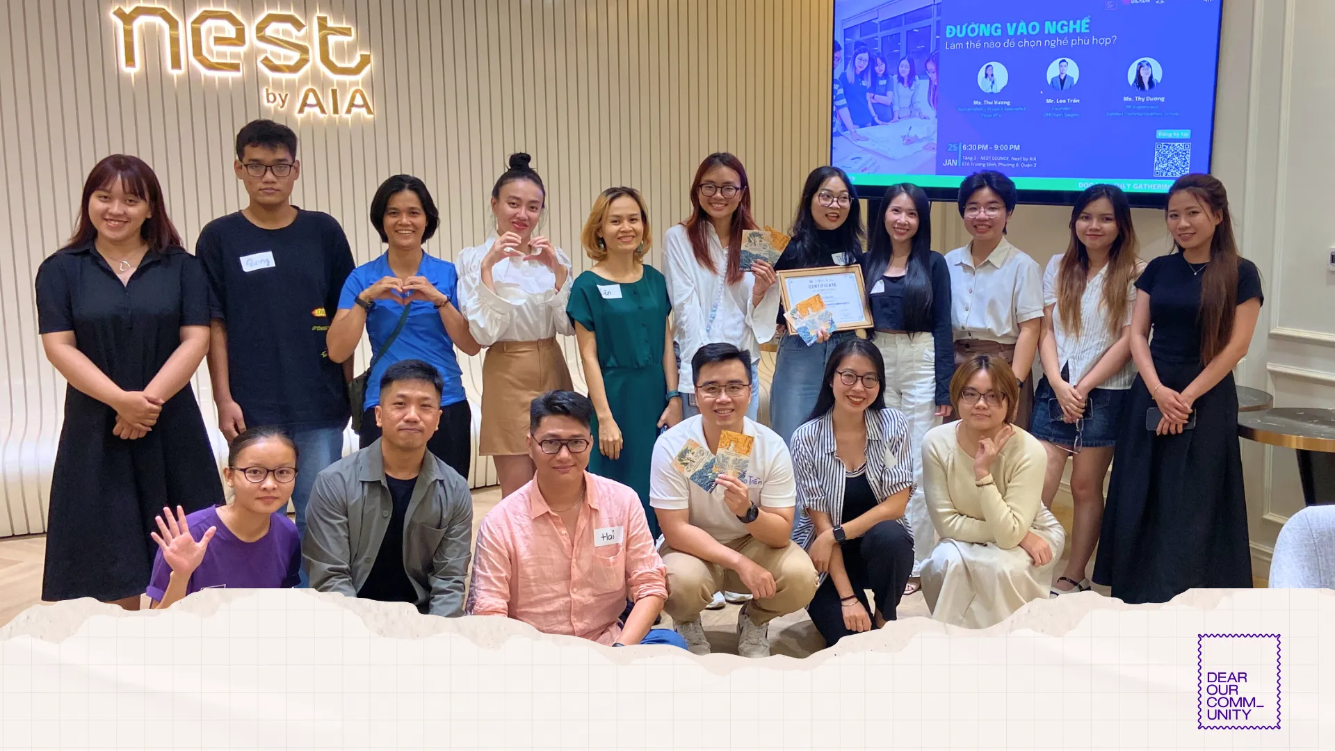 Check in tại buổi Monthly Gathering #4