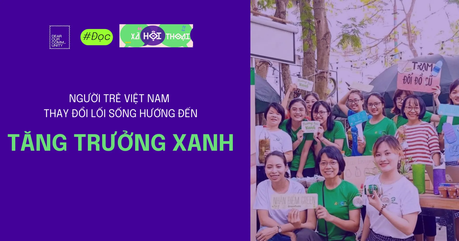 NGƯỜI TRẺ VIỆT NAM THAY ĐỔI LỐI SỐNG HƯỚNG ĐẾN TĂNG TRƯỞNG XANH