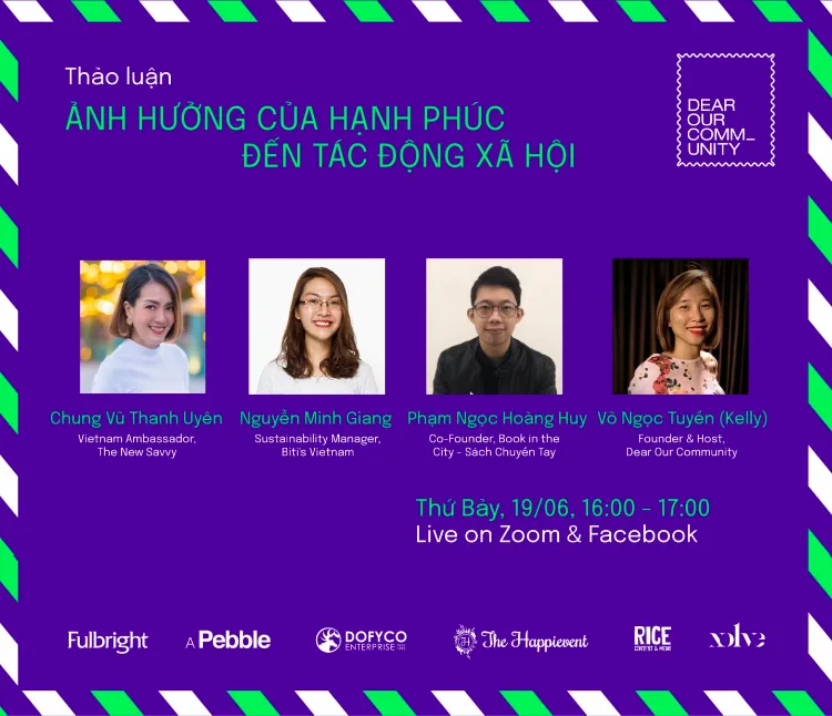 PANEL TALK 3 – ẢNH HƯỞNG CỦA HẠNH PHÚC ĐẾN TÁC ĐỘNG XÃ HỘI