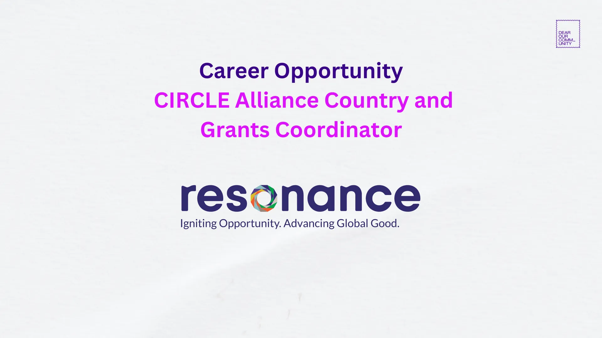 Resonance Vietnam job – CIRCLE Alliance Country and Grants Coordinator