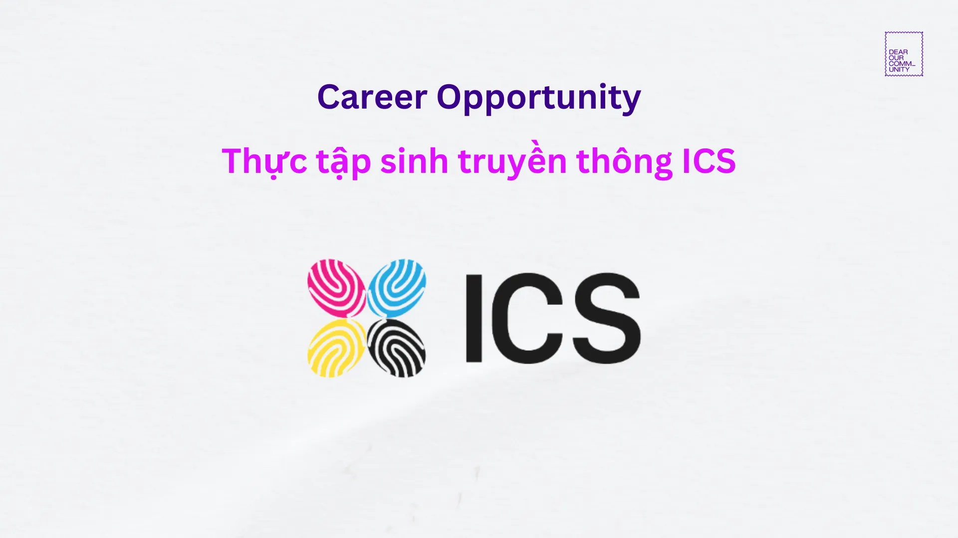 Thực tập sinh truyền thông ICS-VietPride